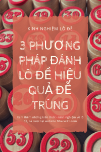 phương pháp đánh lô đề hiệu quả